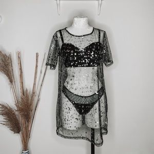 ‼️SALE‼️ ZAFUL Mesh Astral Print Dress